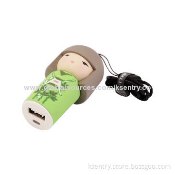 New design for mobile phone accessories lovely doll USB in-car charger